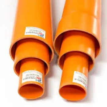 Orange Plastic Sanitary Pipe